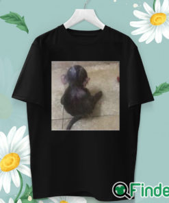 unisex T shirt Sad Monkey In The Shower Shirt