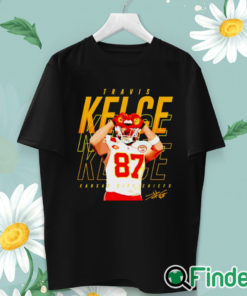 unisex T shirt Travis Kelce Kansas City Chiefs heart signature shirt