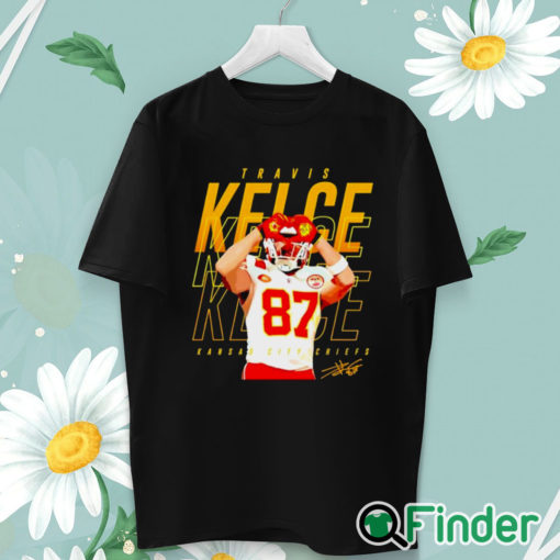 unisex T shirt Travis Kelce Kansas City Chiefs heart signature shirt