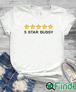 white T shirt 5 Star Bussy Shirt