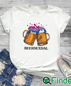 white T shirt Beersexual Shirt