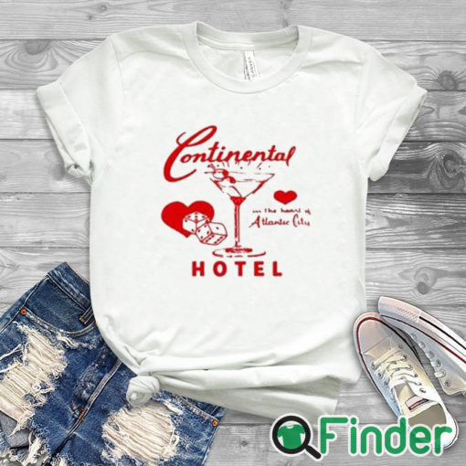 white T shirt Continental In The Heart Of Atlantic City Hotel Shirt