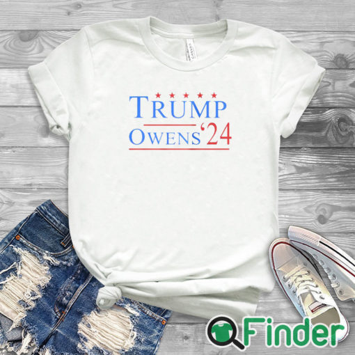 white T shirt Donald Trump & Candace Owens 2024 USA Election T Shirt