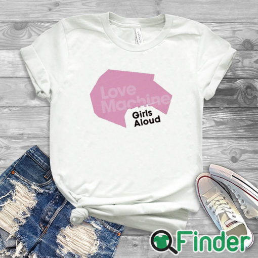 white T shirt Love Machine Artwork Shirt