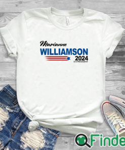 white T shirt Marianne Williamson 2024 US President Election T Shirt