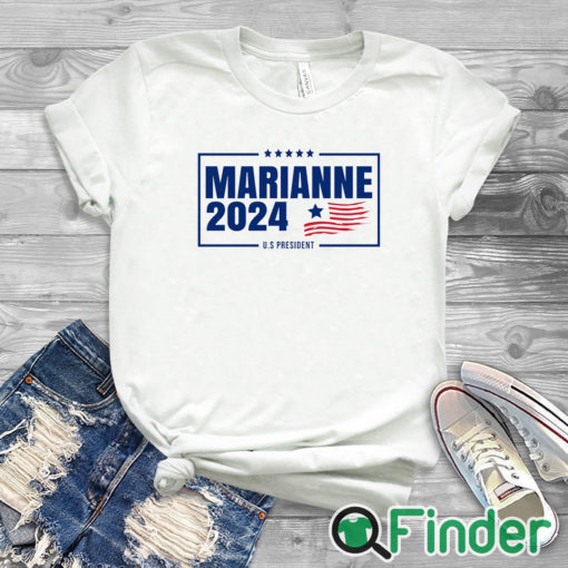 white T shirt Marianne Williamson 2024 US President Shirt