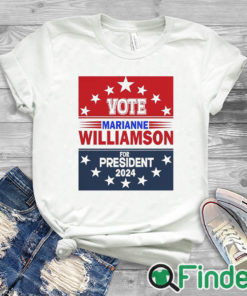 white T shirt Williamson For 2024 President T shirt