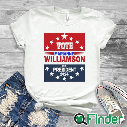 white T shirt Williamson For 2024 President T shirt