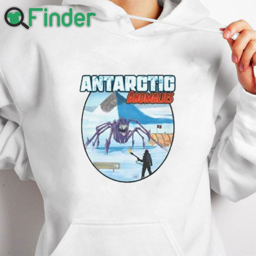 white hoodie Antarctic Anomalies Shirt