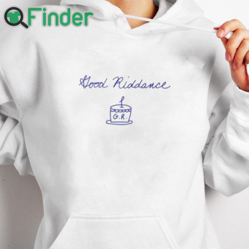 white hoodie Good Riddance 1St Anniversary Shirt