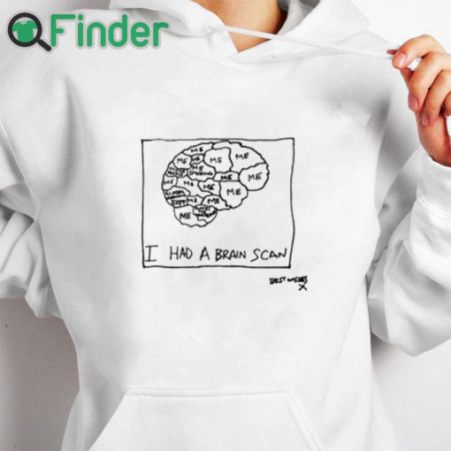 white hoodie I Had A Brain Scan Best Wishes Shirt