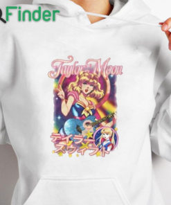 white hoodie Taylor x Sailor Moon Taylor Moon Shirt