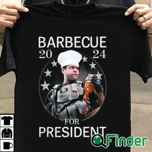 T shirt black Barbecue 2024 For President Shirt