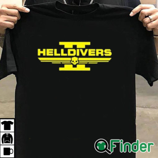 T shirt black Pilestedt Helldivers Ii Logo Shirt