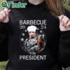 black hoodie Barbecue 2024 For President Shirt