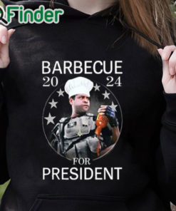 black hoodie Barbecue 2024 For President Shirt