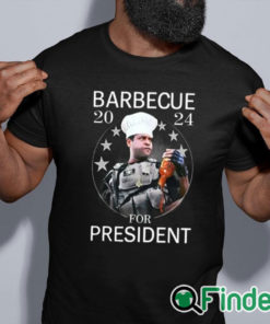 black shirt Barbecue 2024 For President Shirt