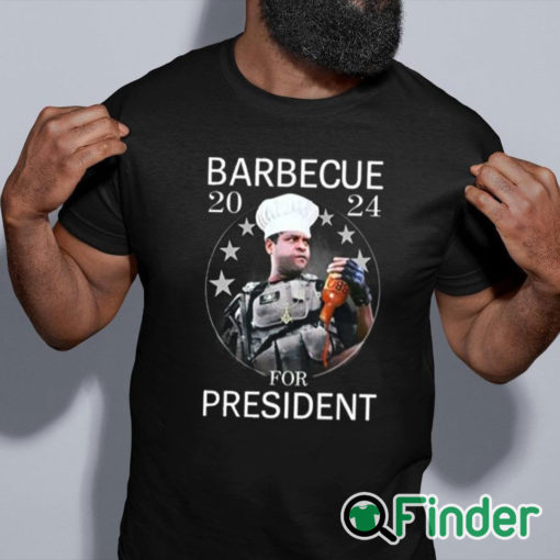 black shirt Barbecue 2024 For President Shirt