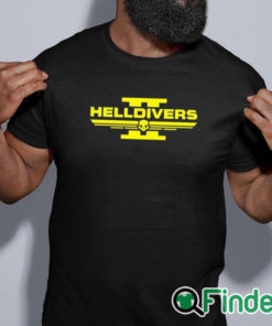 black shirt Pilestedt Helldivers Ii Logo Shirt