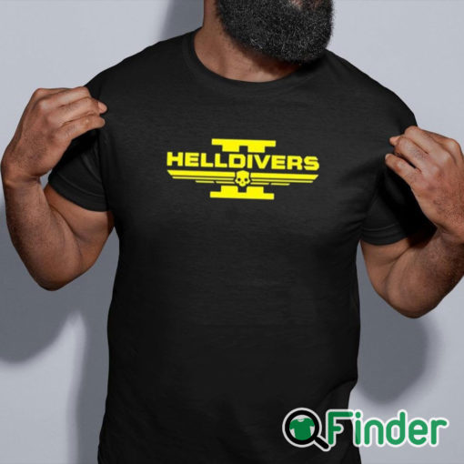 black shirt Pilestedt Helldivers Ii Logo Shirt