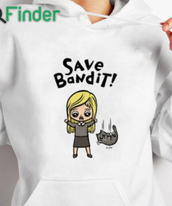 white hoodie Save Bandit Shirt