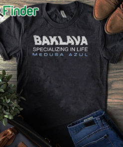 black T shirt Action Bronson Baklava Specializing In Life Medusa Azul Shirt