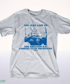 justin hebert sheldon h.s. fishing club president t shirt 1
