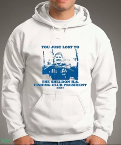 justin hebert sheldon h.s. fishing club president t shirt 3