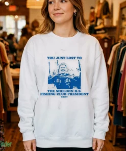 justin hebert sheldon h.s. fishing club president t shirt 4