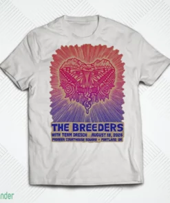 pioneer courthouse square the breeders august 18 2026 event t shirt 1